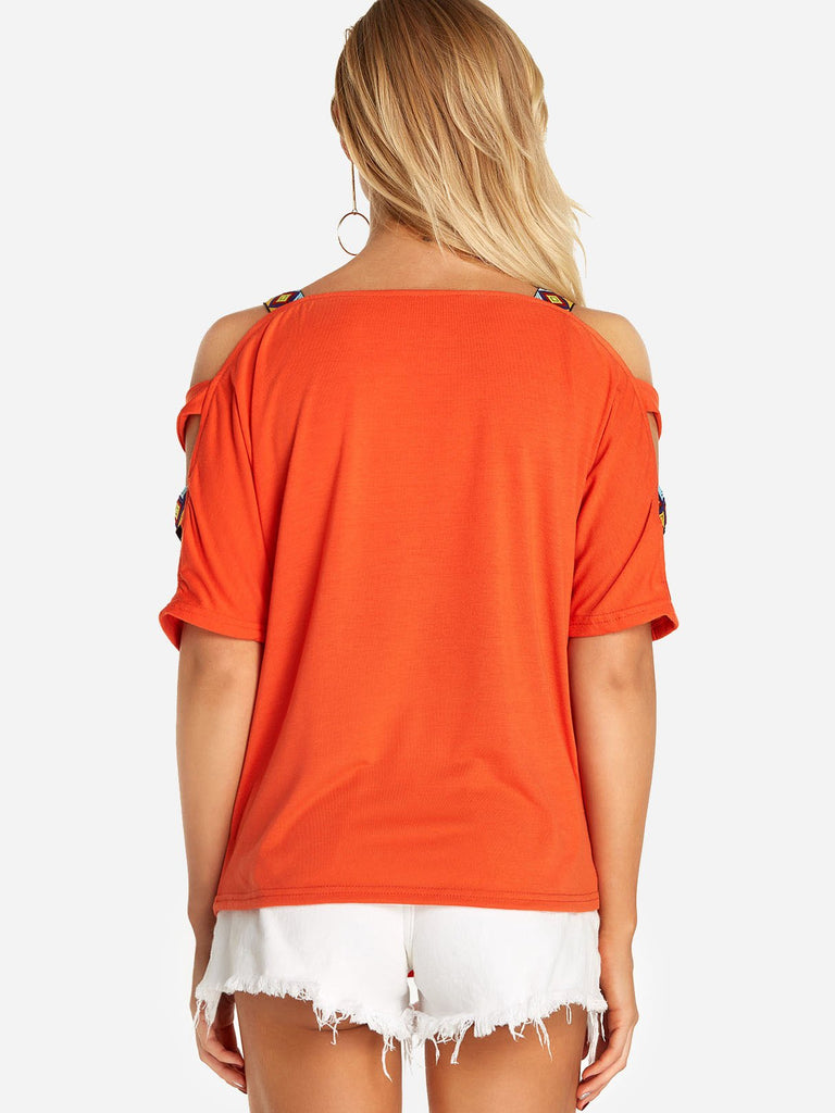 Womens Orange T-Shirts