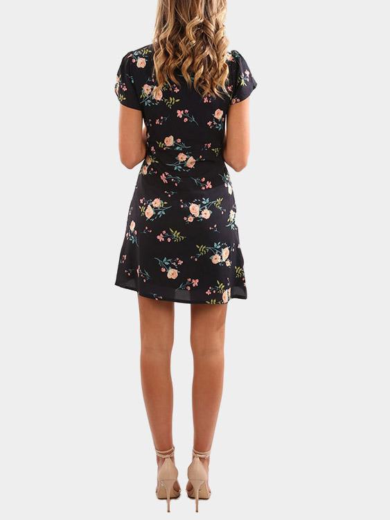 Womens Navy Floral Dresses