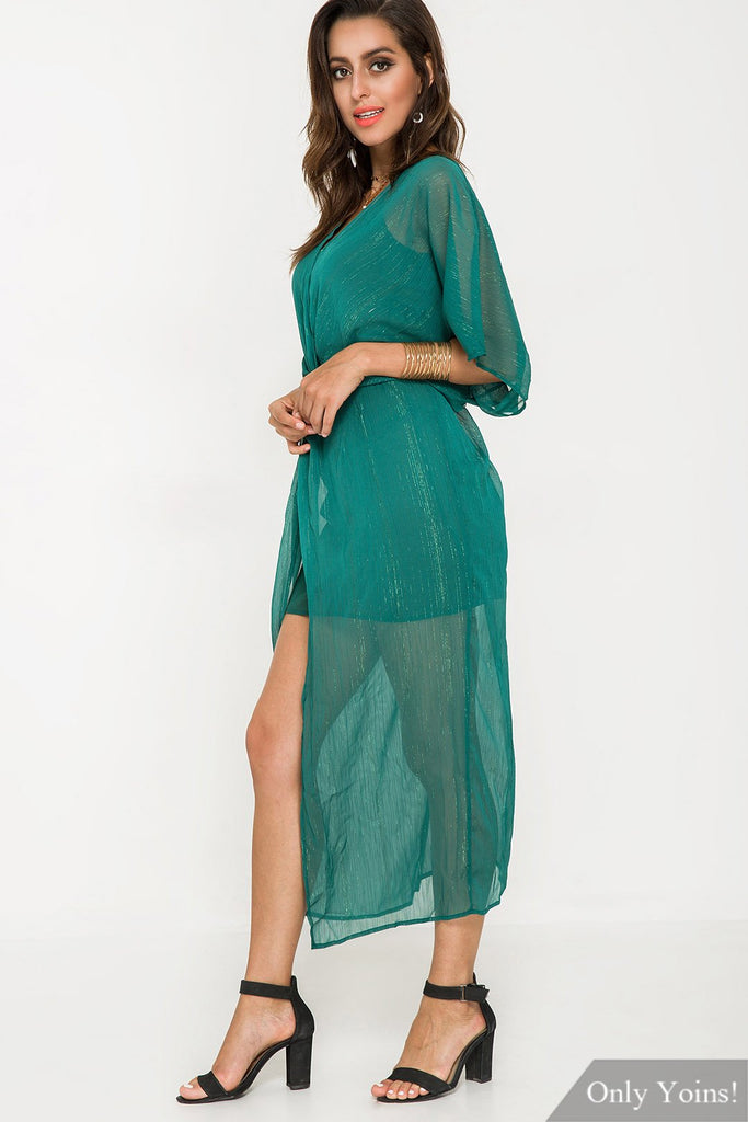 Ladies Green Maxi Dresses