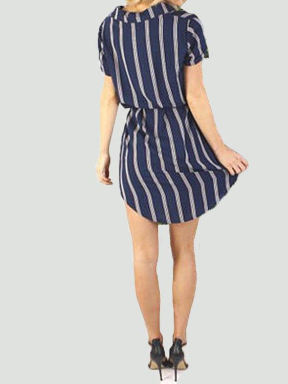 Womens Navy Shirt Dresses