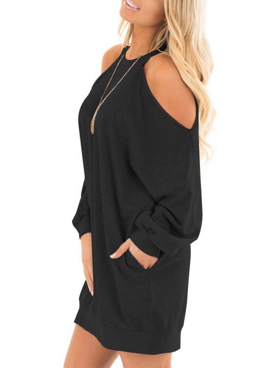 Ladies Black Shirt Dresses