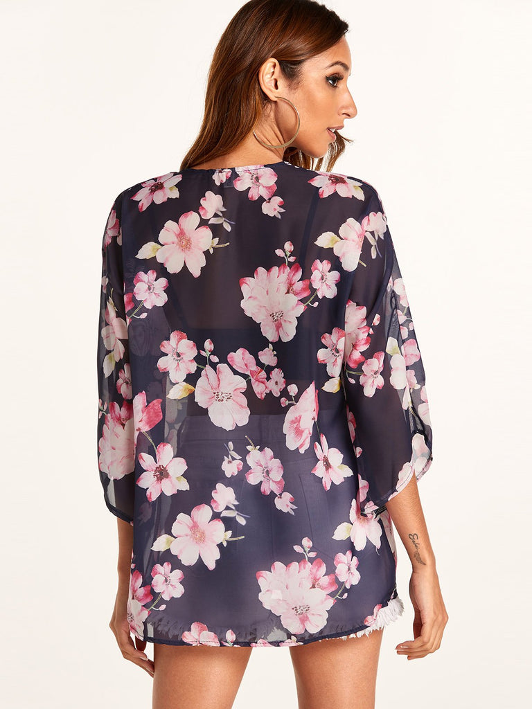 Womens Floral Cover-Ups