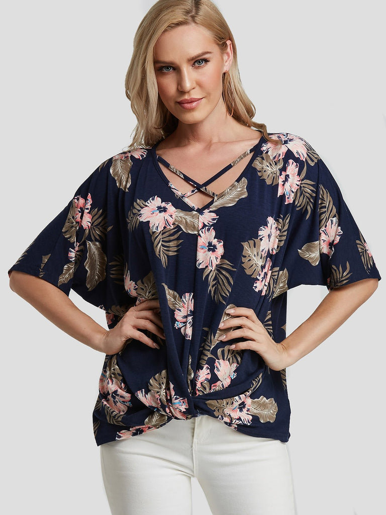 Ladies Navy T-Shirts