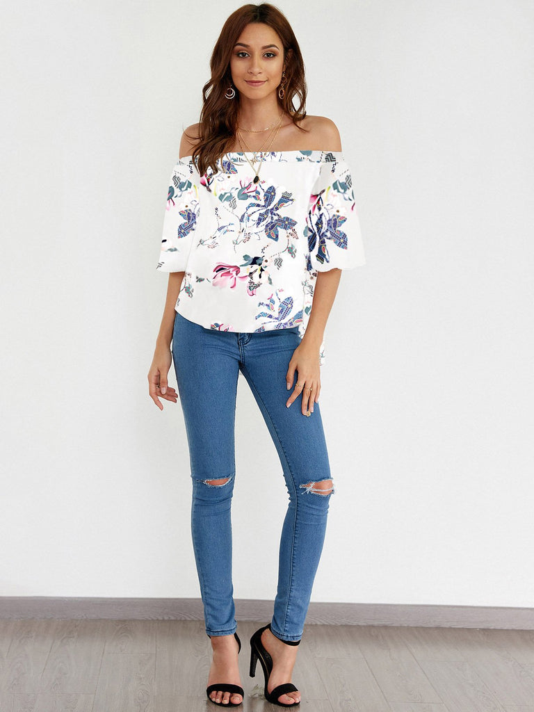Ladies Short Sleeve Blouses
