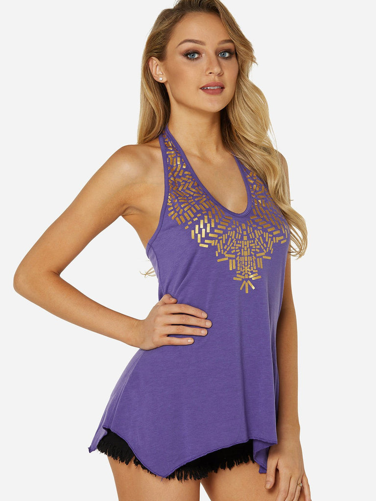 Ladies Red Vest Top