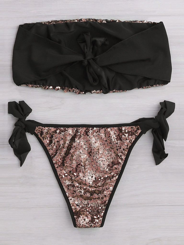 Womens Gold Bikinis