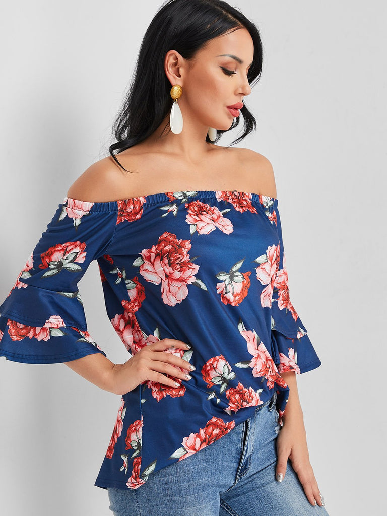 Ladies Navy Blouses