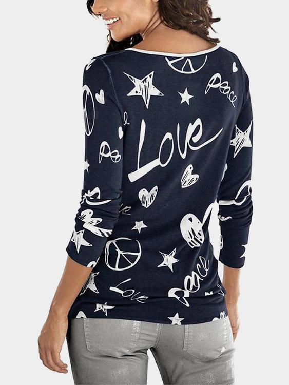 Womens Navy T-Shirts