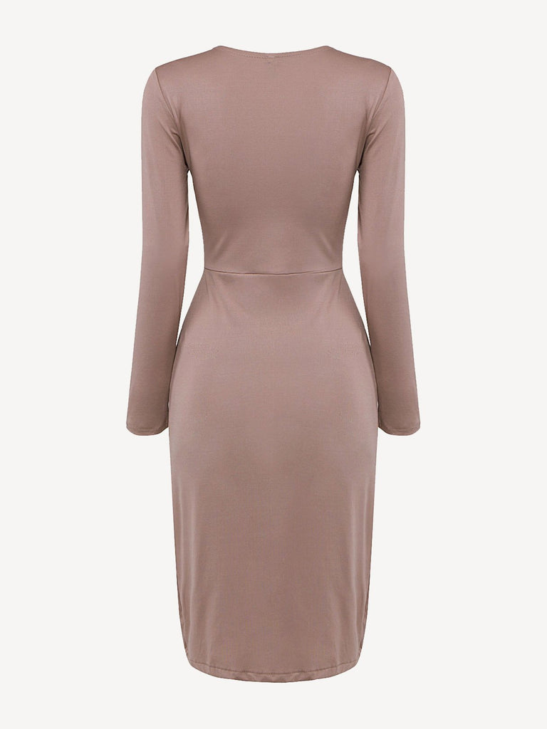 Womens Khaki Midi Dresses