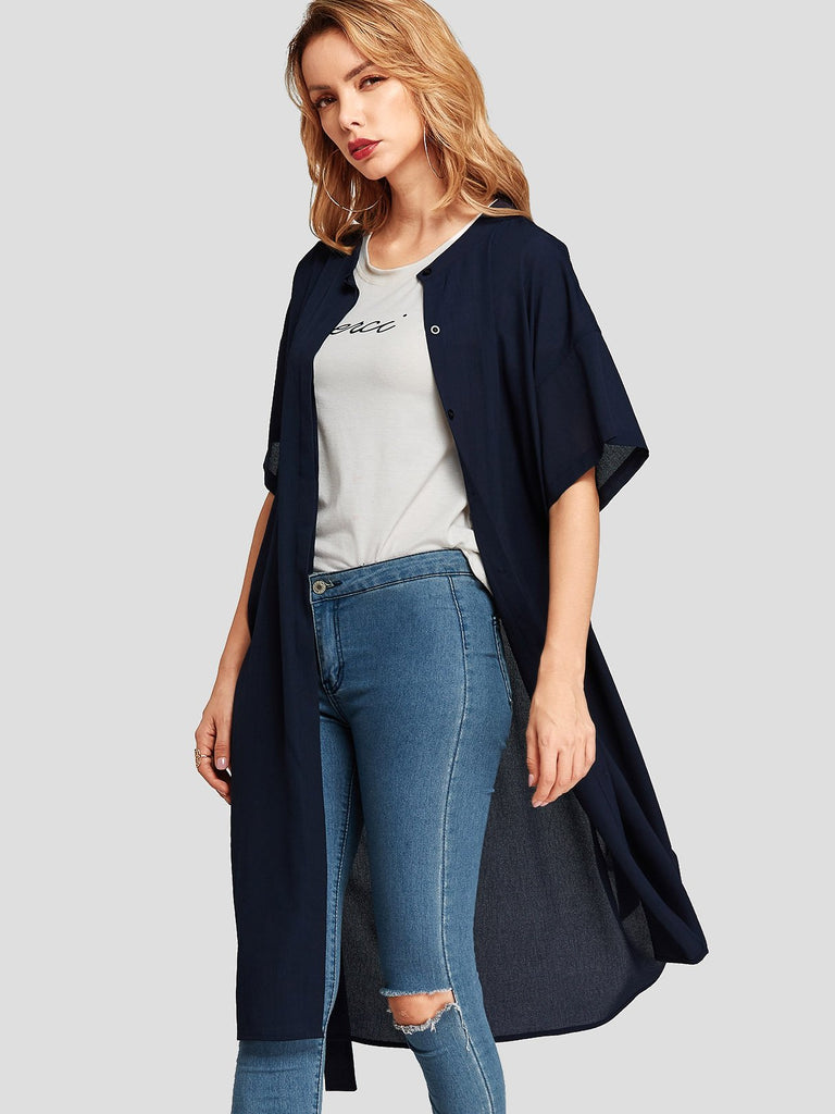Ladies Navy Midi Dresses