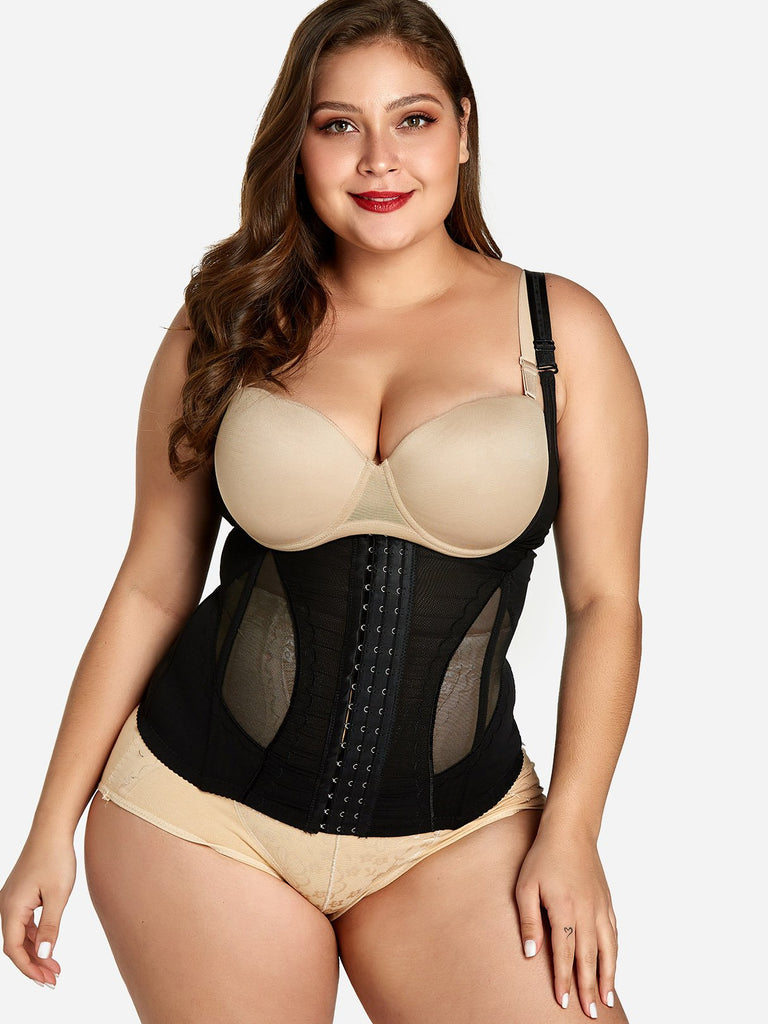 Plus Size Front Closure High Waist Tummy Shaping Shapewear