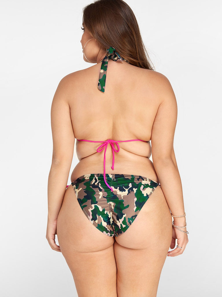 Womens Camo Plus Size Swimwear