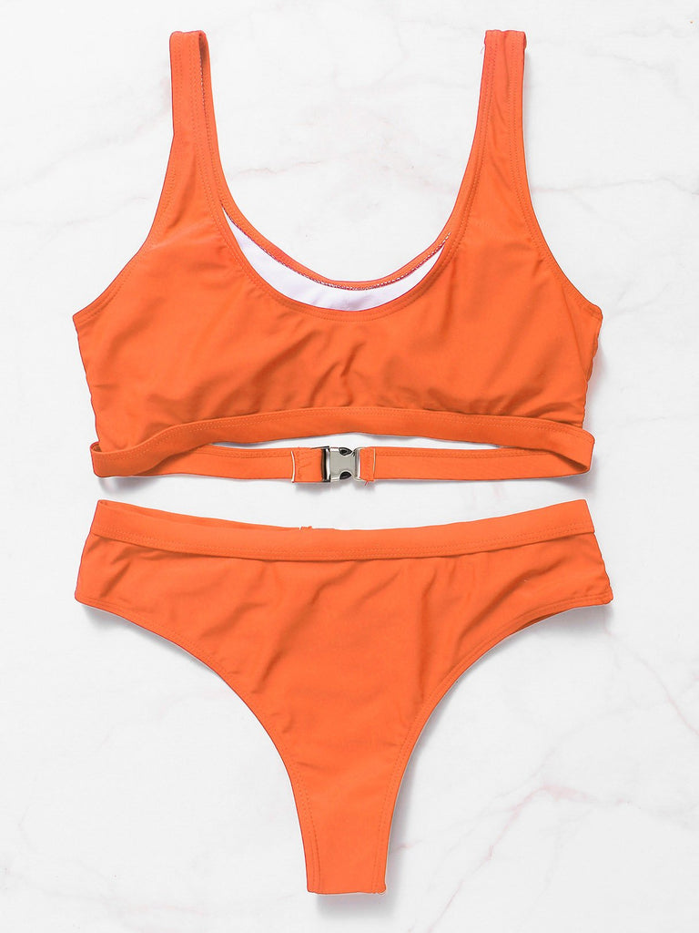 Womens Orange Bikinis