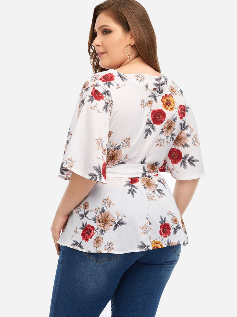 Womens White Plus Size Tops