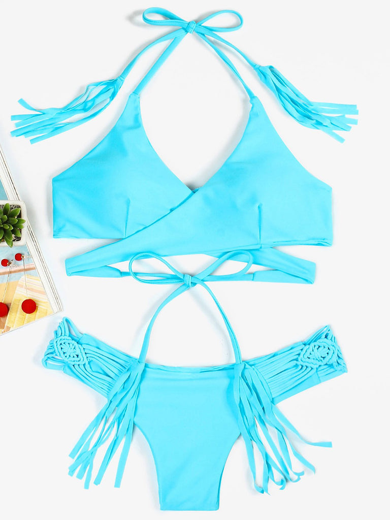 Womens Sky Blue Bikinis