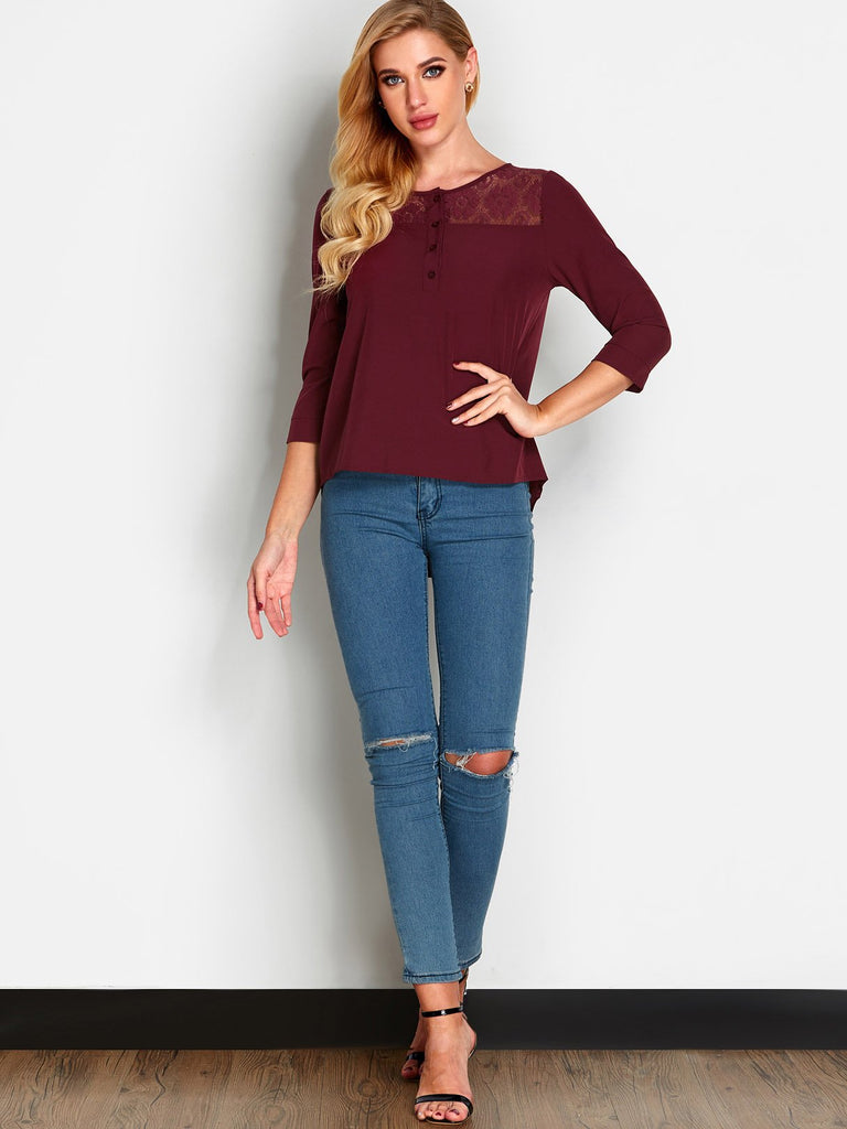 Womens 3/4 Sleeve T-Shirts