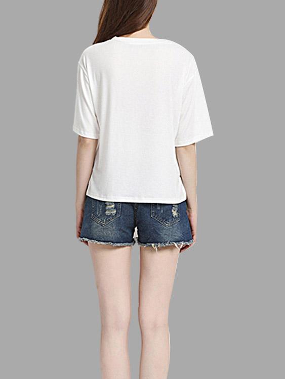 Womens White T-Shirts