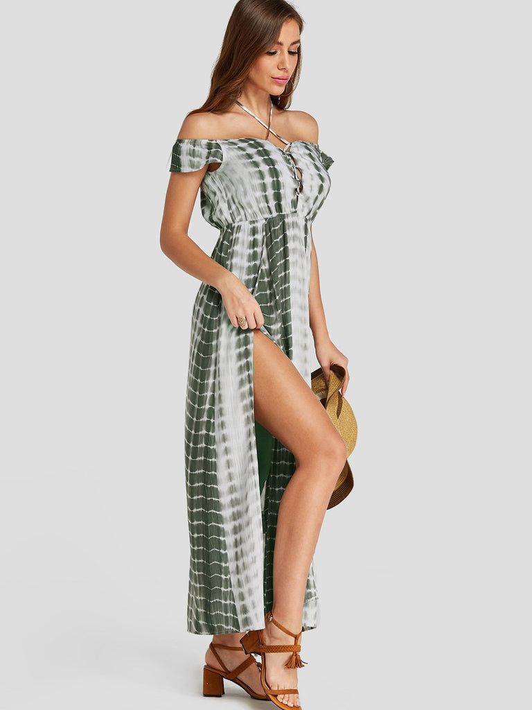 Ladies Green Maxi Dresses