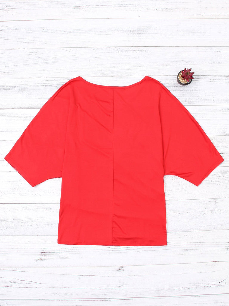 Womens Red T-Shirts