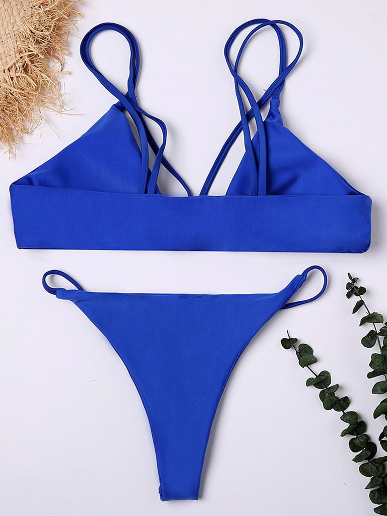 Womens Blue Bikinis