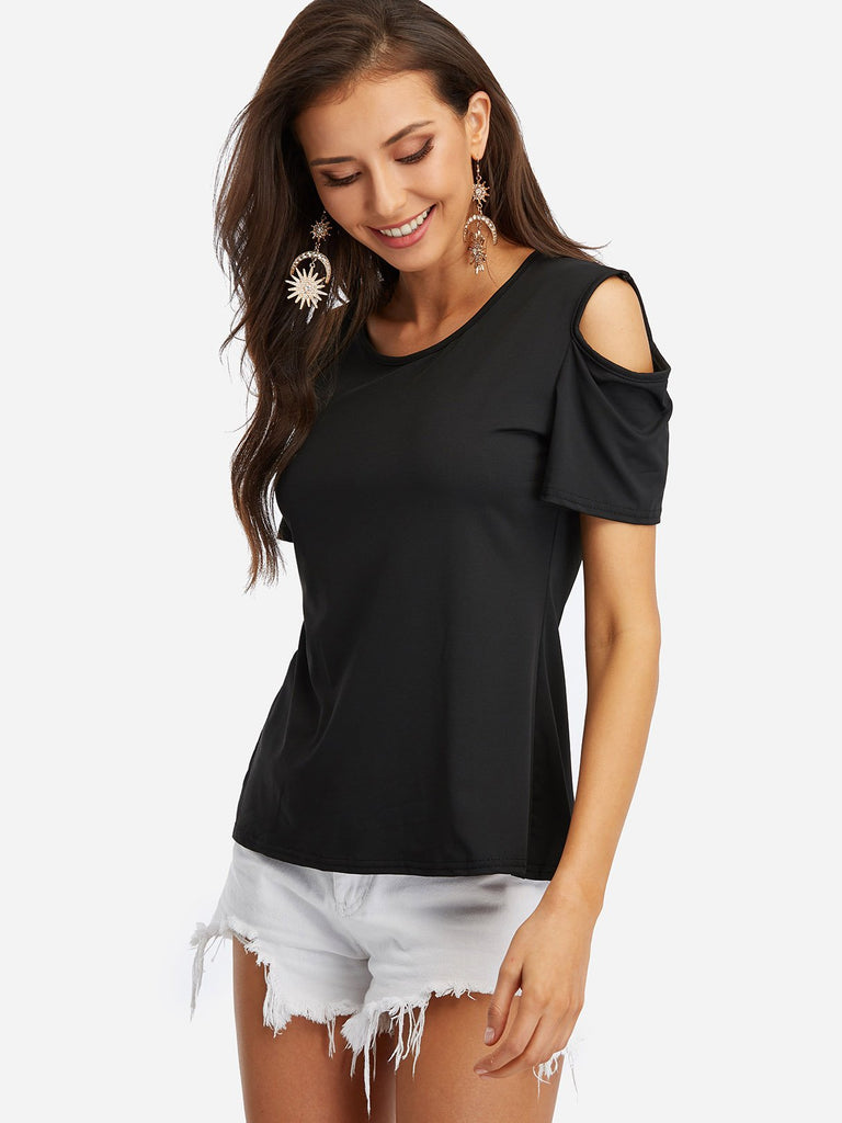 Womens Black T-Shirts