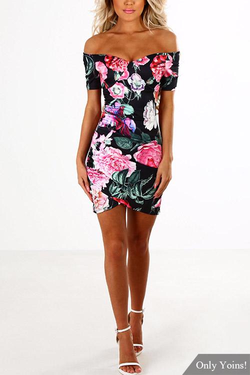 Ladies Floral Mini Dresses