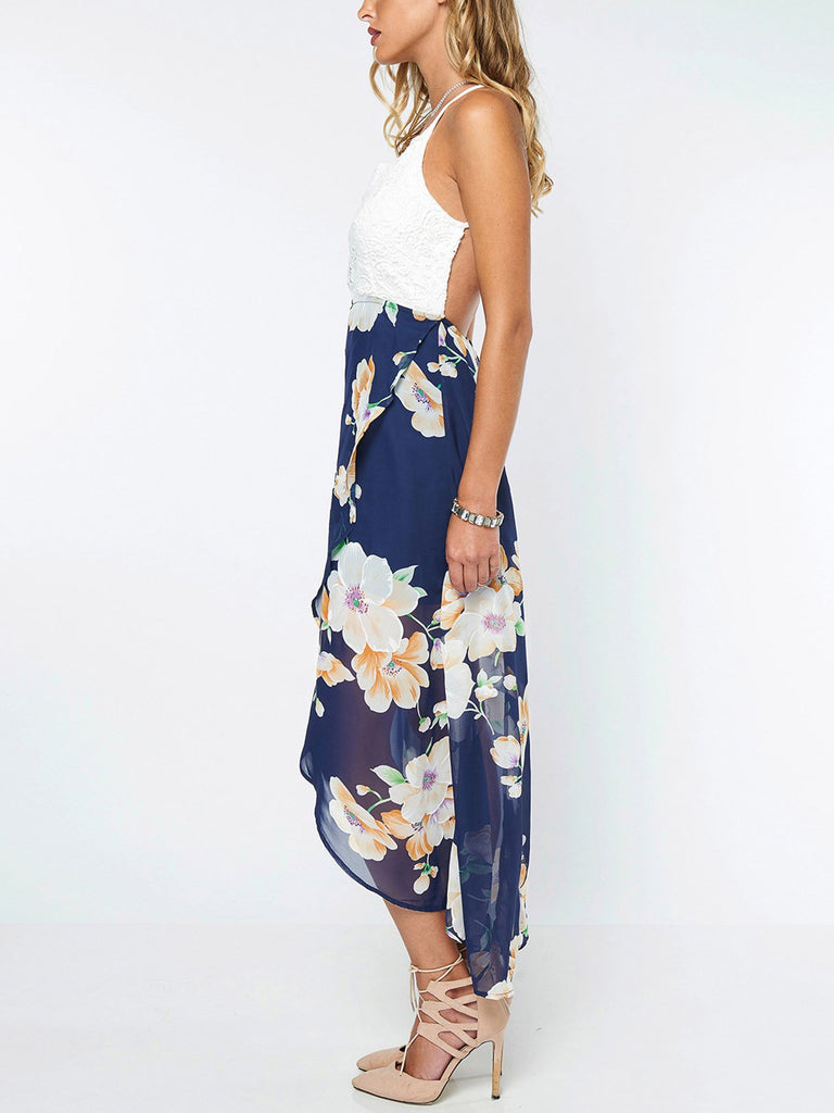 Ladies Navy Maxi Dresses