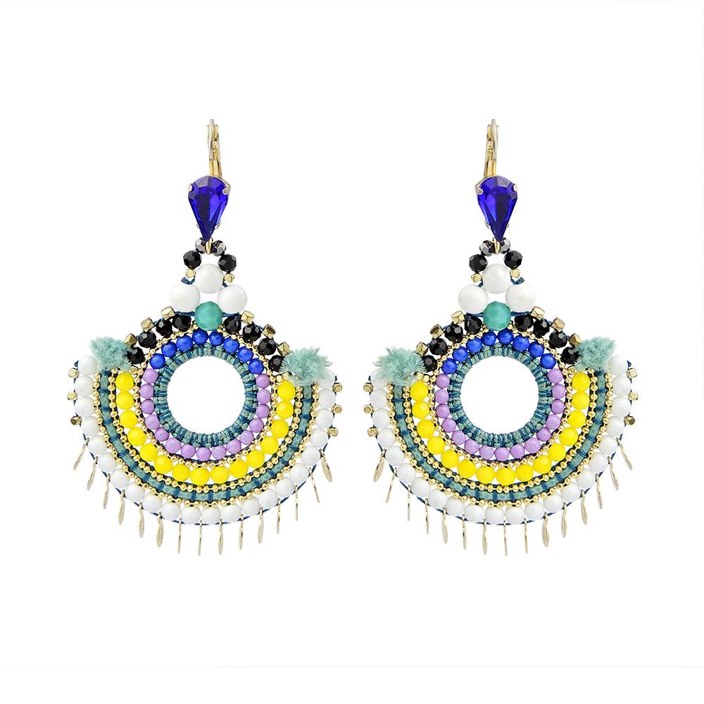 Hand Woven Chandelier Earrings