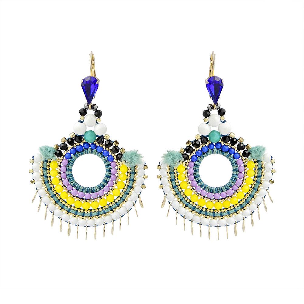 Hand Woven Chandelier Earrings