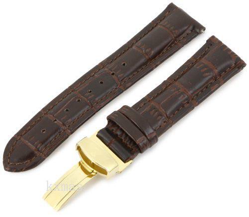 Best Inexpensive Calfskin 20 mm Watch Band JB-20MMGLD-BRN_K0015157