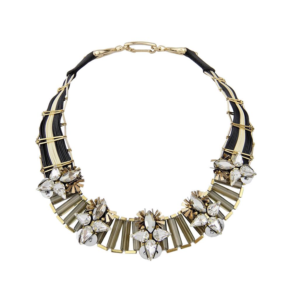 Luxuries Collar Unusual Bead Weaving Statement Roaring 19S Necklace