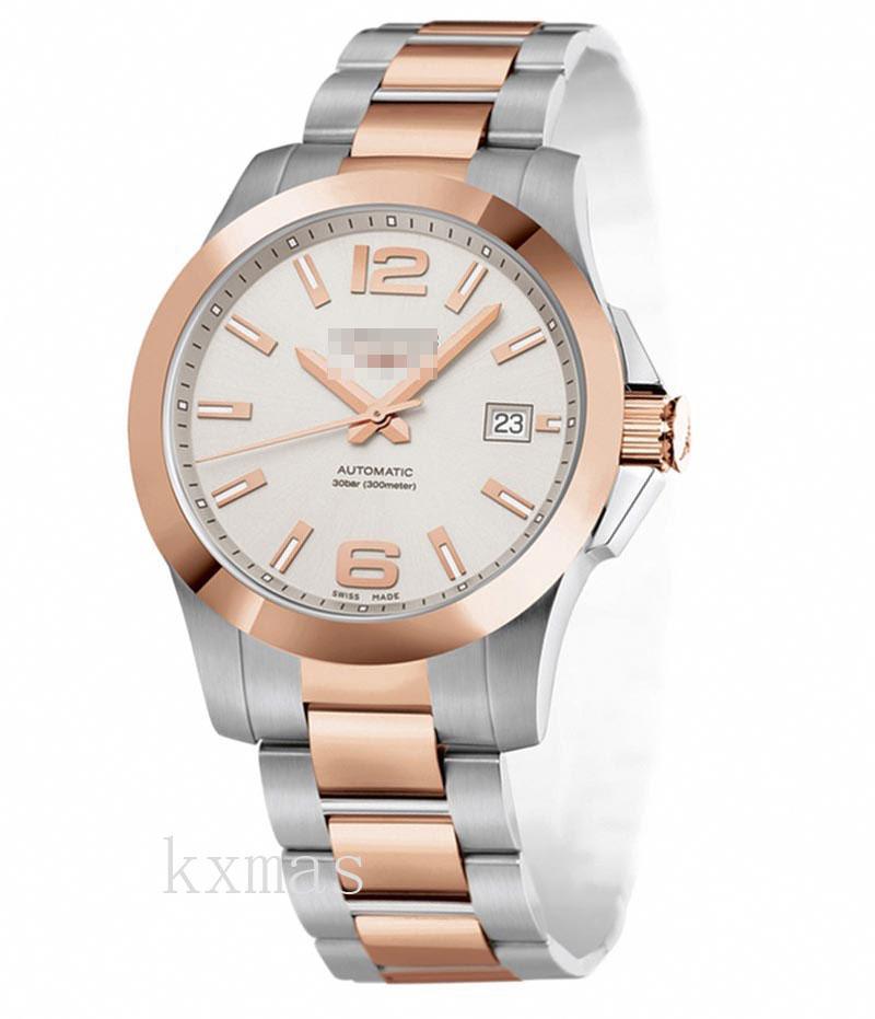 Wholesale OEM Stainless Steel And 18Ct Rose Gold Watch Band L3.676.5.76.7_K0002712