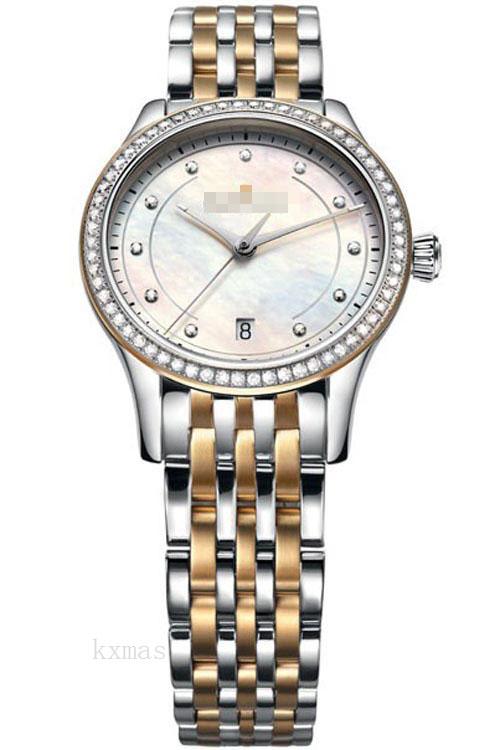 Bargain Good Looking Twotone Stainless Steel 16 mm Watch Bracelet LC1026-PVY23-170_K0003333