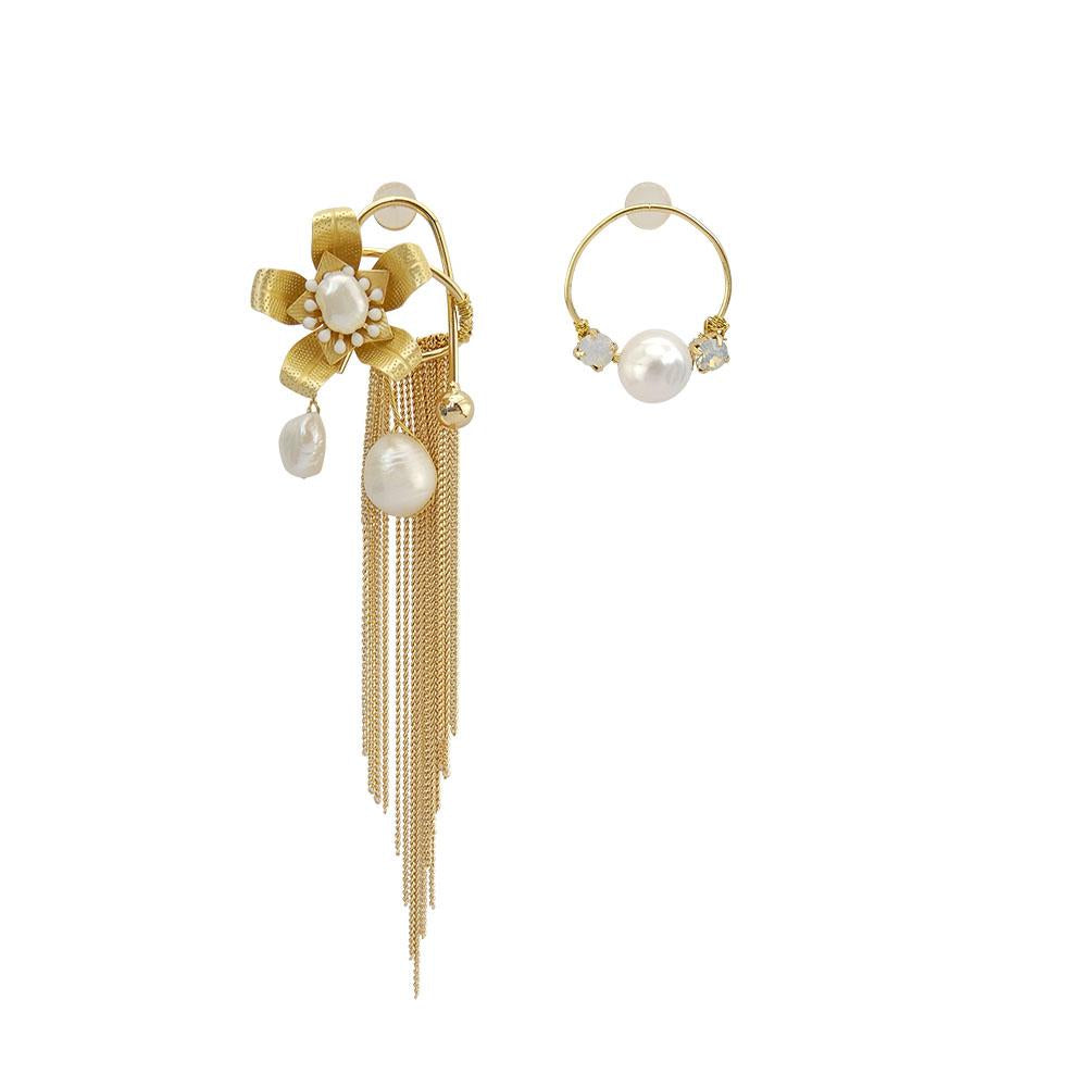 Navy Blue Statement Earrings