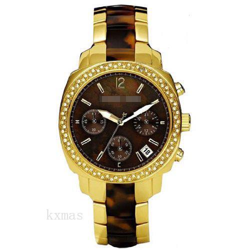 Inexpensive Trendy Marble And Gold Tone 16 mm Watch Band MK5306_K0026075