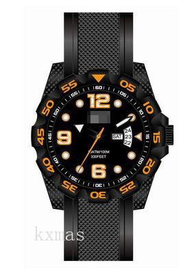 Inexpensive Fashion Silicone Metal Wristwatch Band MO102_K0008453