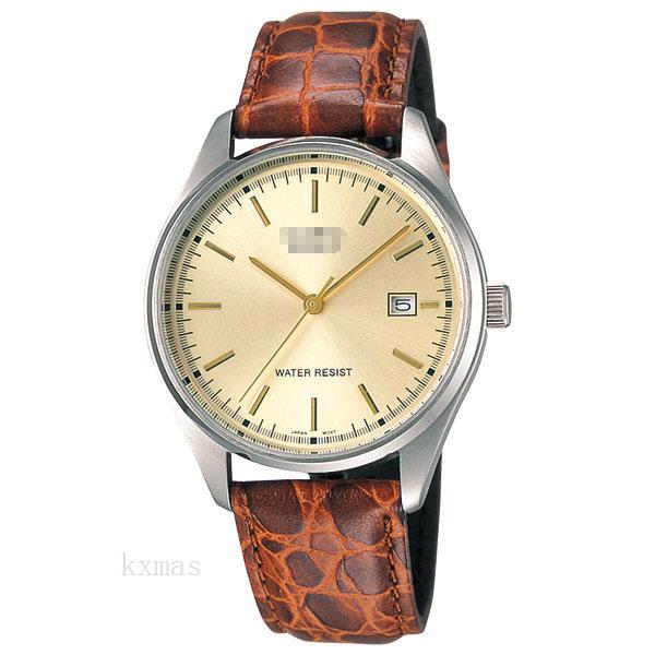 Unique Cool Leather Watch Strap Replacement MTP-1175E-9AJF_K0002003
