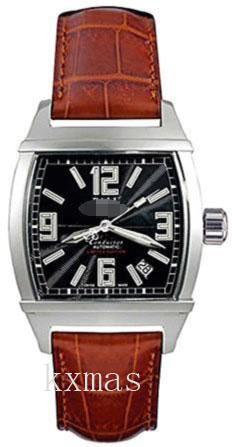 Inexpensive Designer Leather 18 mm Watch Strap NL1068D-LA-BK_K0005483