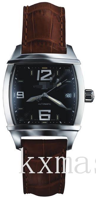 Cheap Designer Leather 21 mm Watch Band NM1068D-L1J-BK_K0020167