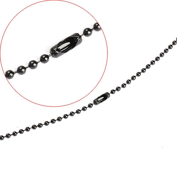 Military Army Style Black Sliver 2 Dog Tags Chain Mens Pendant Necklace Jewelry