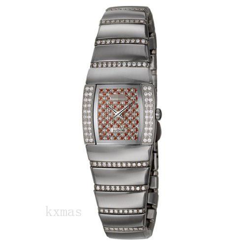Inexpensive Trendy Stainless Steel And Ceramic 17 mm Watch Wristband R13578992_K0003430