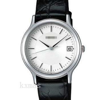 Wholesale Unique Black Leather 17 mm Watch Wristband SBTC011_K0041447