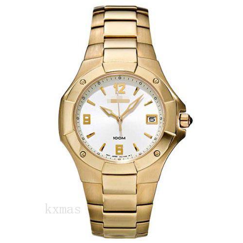 Wholesale Fancy Gold Tone Stainless Steel 22 mm Watch Band SGEA44_K0008232