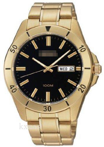 Unique Elegant Gold Tone 24 mm Watch Band SGGA86_K0004952
