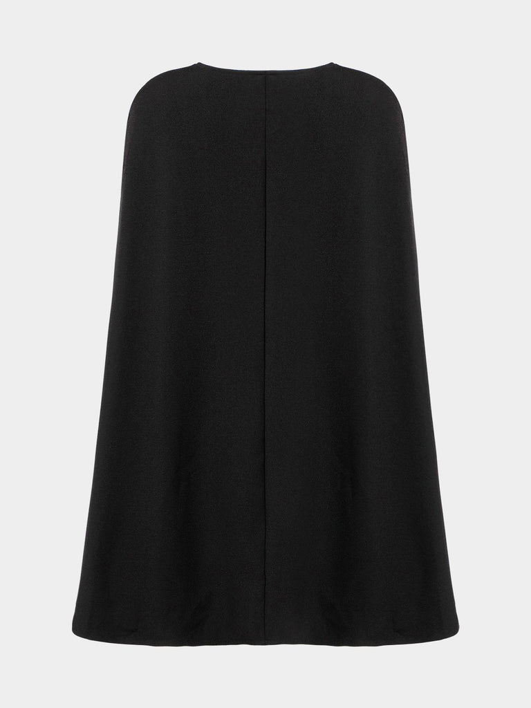 Black Cape Mini Dress