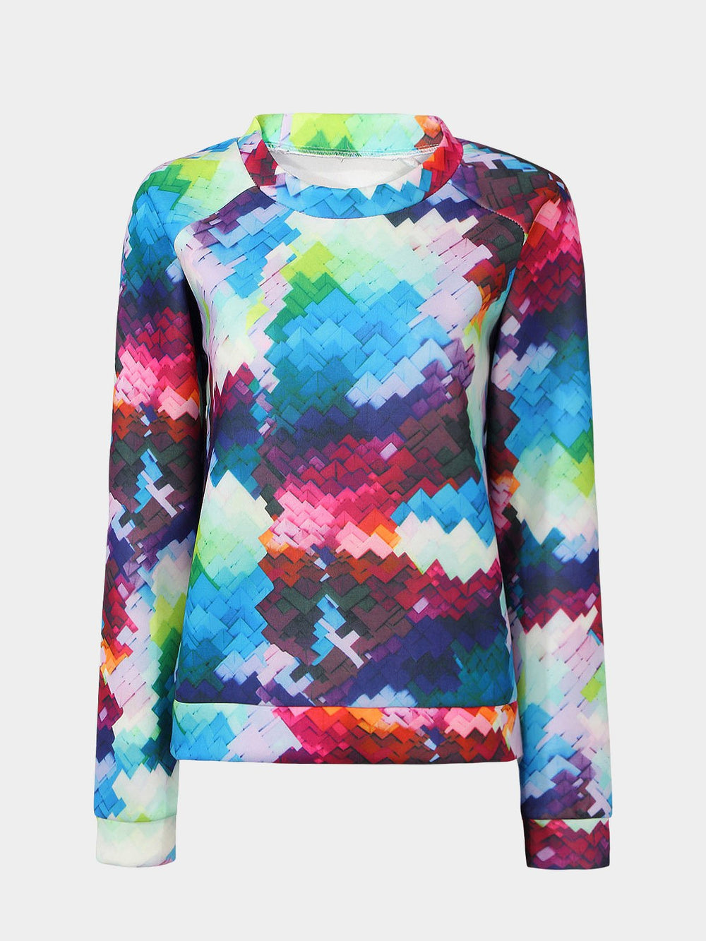 Colorful Graffiti Print Sweatshirt