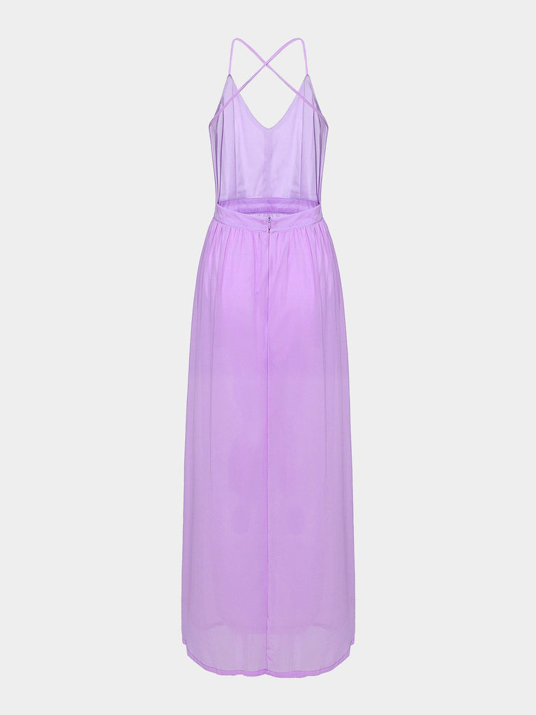 Womens Purple Maxi Dresses