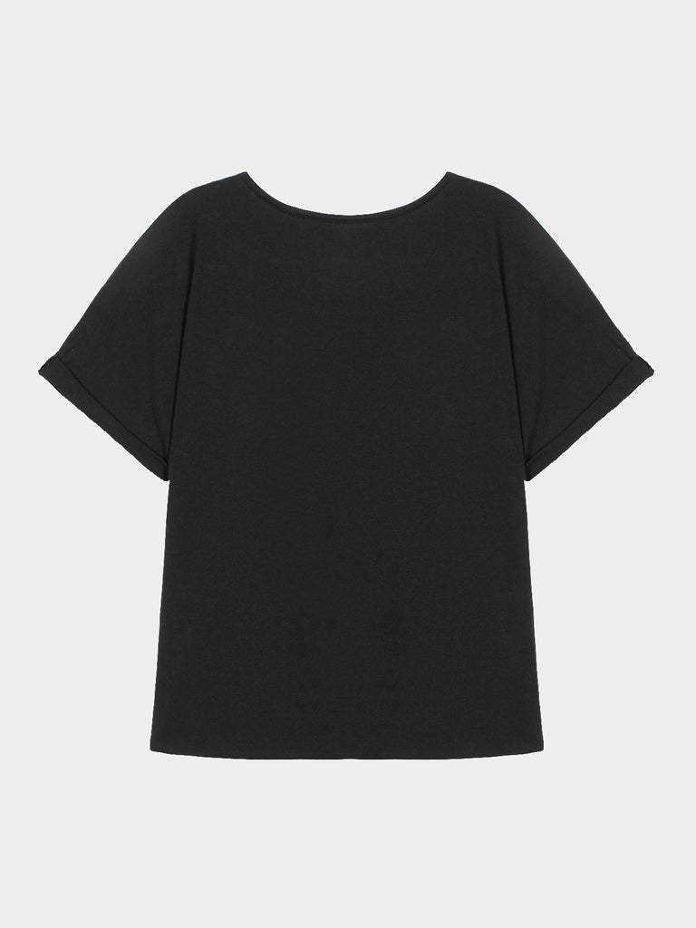 Womens Black T-Shirts