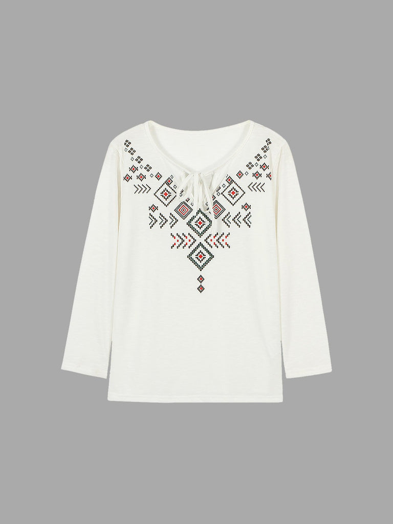 Long Sleeve White Top