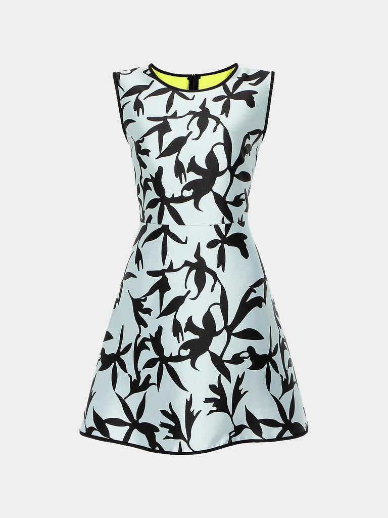 Floral Print Skater Mini Dress